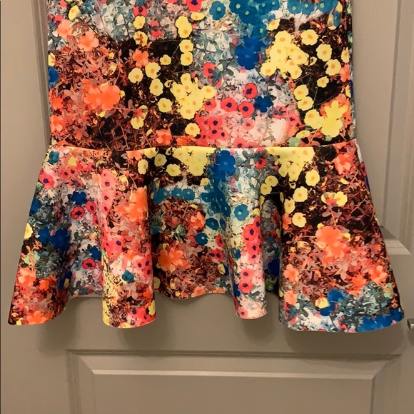 Asos colorful scuba dress. Size 34 - Picture 3 of 4